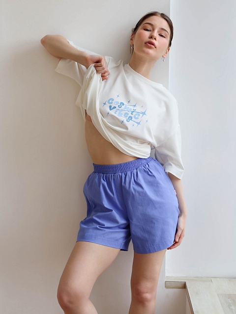 Комплект пижамный "Cosmic vibes" футболка и шорты в Уфе